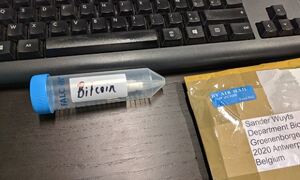Bitcoin encoded in DNA sample, shipped to Antwerp
