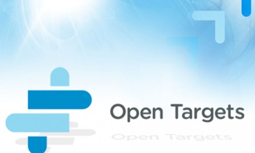 Open Targets background and logo
