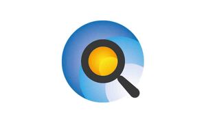Expression Atlas database logo - A magnifying glass highlighting a yellow section on a blue background
