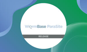 Decorative image showing WormBase ParaSite logo