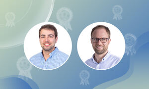 Portraits of Cortes-Ciriano and Wojciech Galej ERC consolidator grant awardees, announced in December 2025.