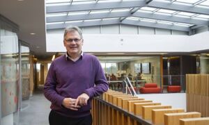 Ian Dunham, new Open Targets Director in EMBL-EBI South Building
