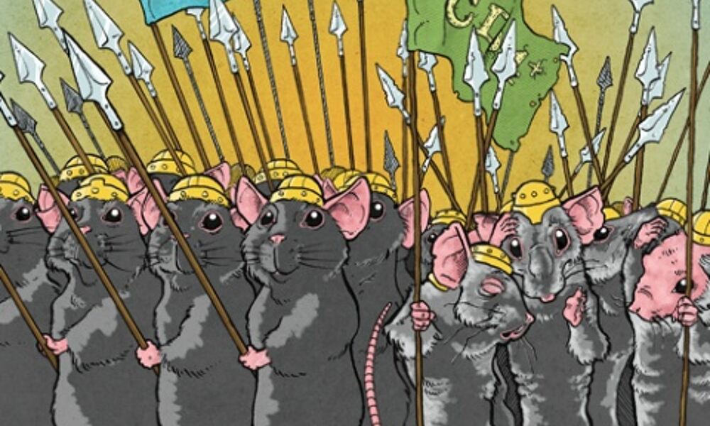 Artist's interpretation of the study findings: older cells losing their 
ability to coordinate an attack
