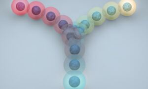Artist interpretation of T-cell differentiation
