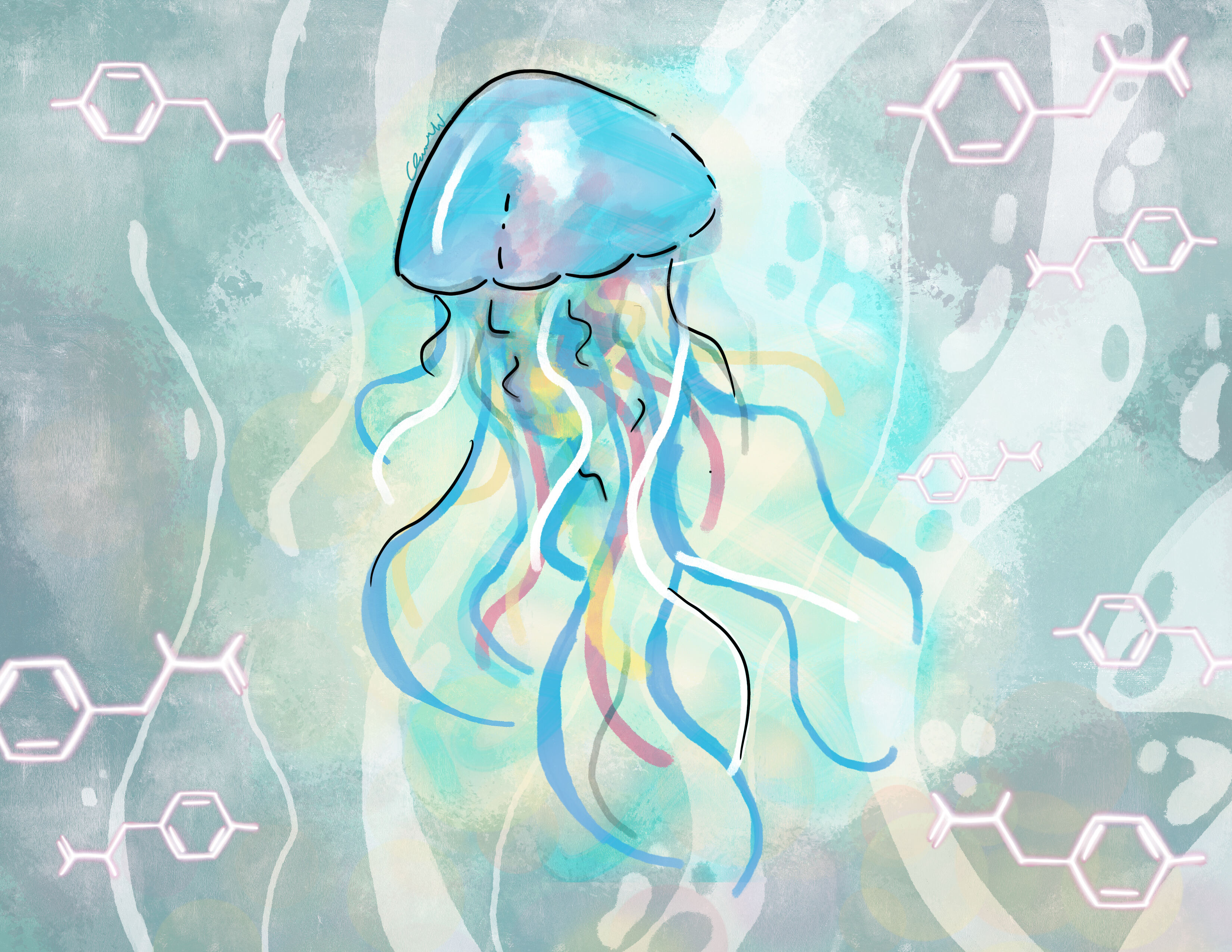 The Luminescent Sea Jellie by Clara W.