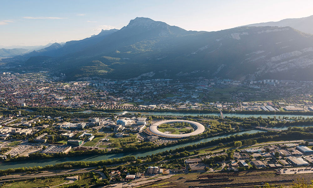 aerial view of the EPN Campus in Grenoble.
